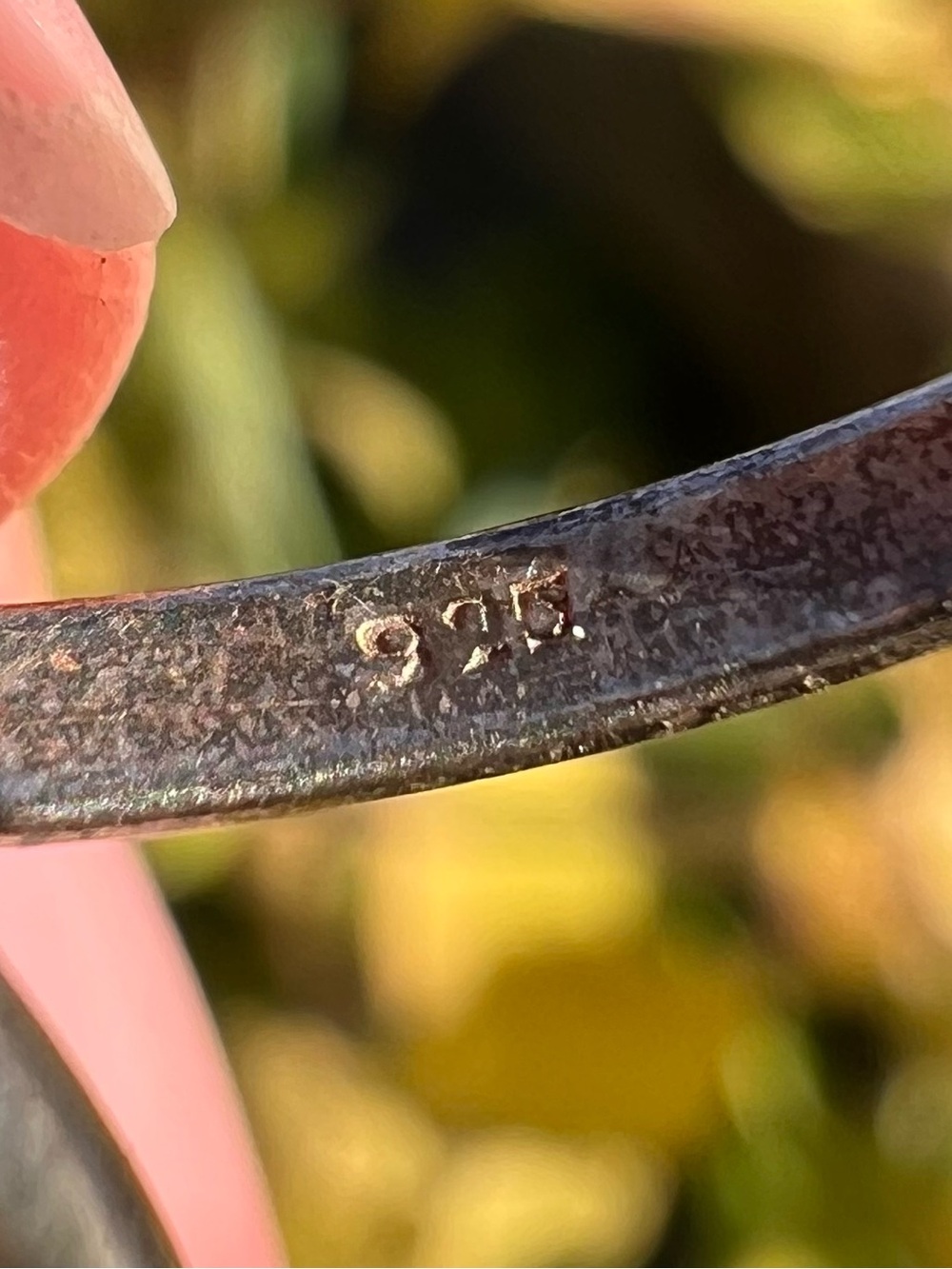 Vtg 925 Interlocking Rings - Picture 9 of 10